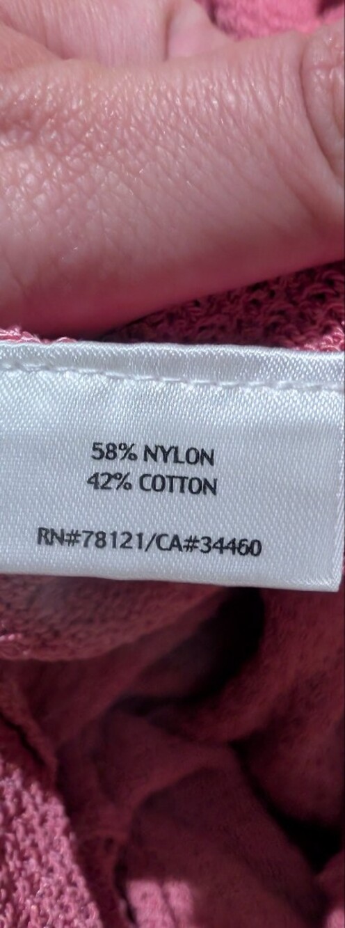 Eileen Fisher Dusty Rose Open-Front Knit Cardigan - Picture 4 of 4